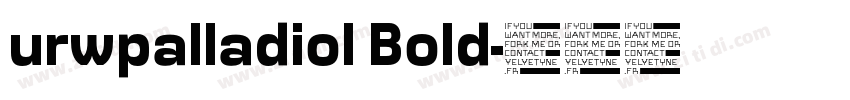 urwpalladiol Bold字体转换